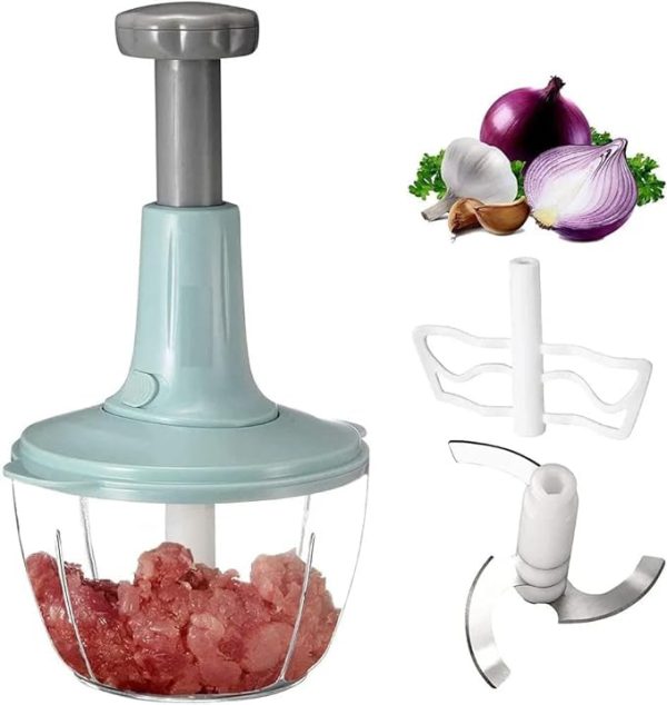 Manual Hand Push Chopper | Multi-functional Vegetable Meat Grinder