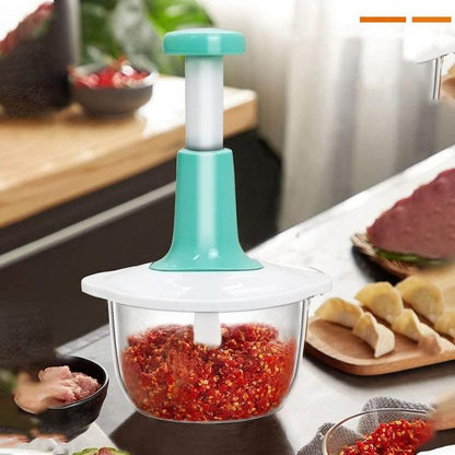 Manual Hand Push Chopper | Multi-functional Vegetable Meat Grinder